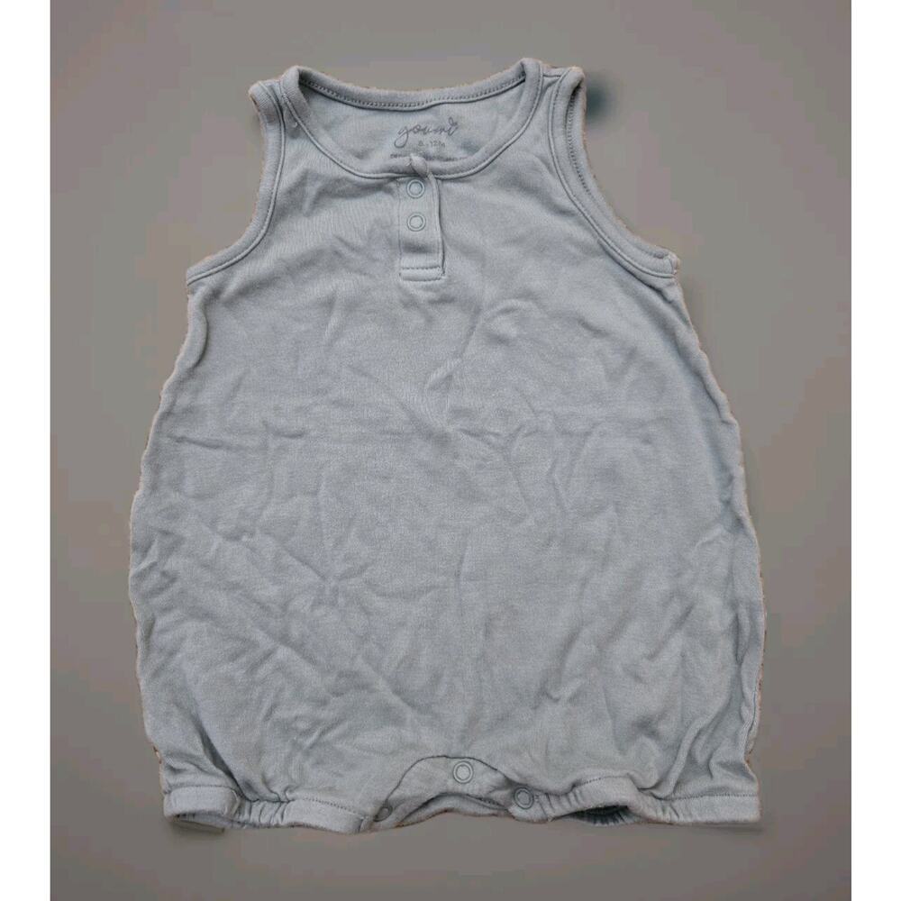 Goumi Baby Romper‎ 6-12m Sleeveless Button Romper Boys and Girls Summer Beach